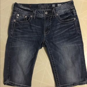 Denim miss Me Capri shorts
